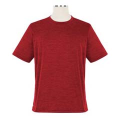Thumbnail of Heathered Short Sleeve Performance Crewneck T-Shirt - Unisex (in color Red)