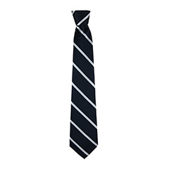 TIES - Navy/White Stripe Tie