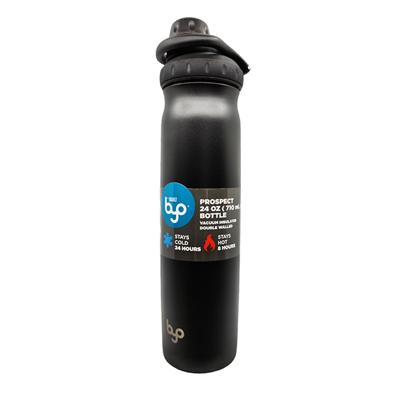 Full size image of Built BYO Prospect 20oz Vacuum Insulated Water Bottle in Black (in color BLACK)