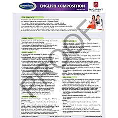 SCHOOL SUPPLIES - English Composition - Language Quick Reference Guide