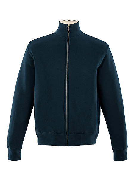 SWEAT TOPS - Full Zip Fitted Jacket, No Pockets