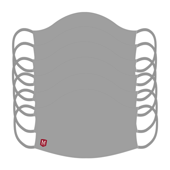 Full size image of Washable Masks - 6 Pack - McCarthy Brand (in color Grey)