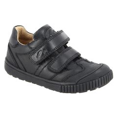 SHOES - Boys Double Velcro Leather shoe with Sporty Sole