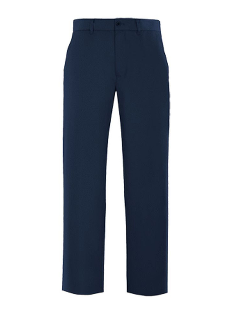 Full size image of Flat Front Casual Pant - Unisex (in color NAVY)